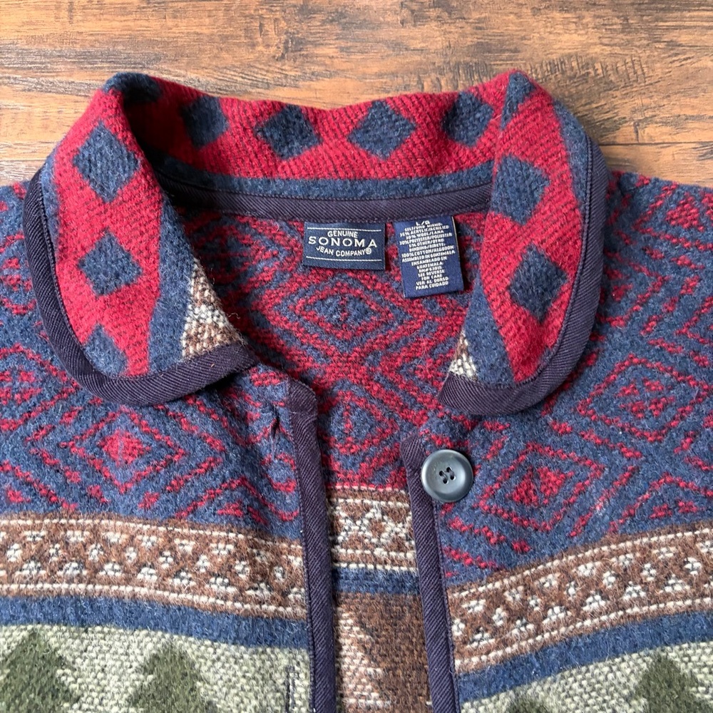 Vintage Wool Blend Mountain Cabin Western Jacket - Picture 12 of 13